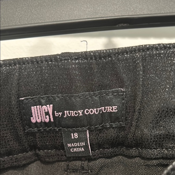 Juicy Couture Black Snake textured Leggings Slim Fit Stretch plus size 18 black - Picture 3 of 4